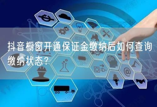 抖音橱窗开通保证金缴纳后如何查询缴纳状态