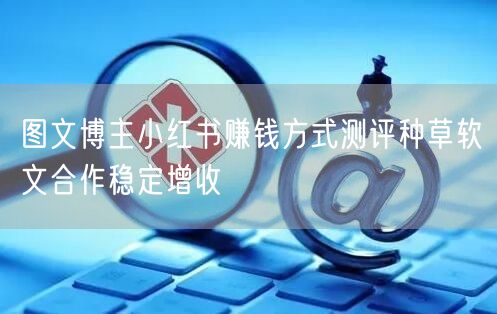 图文博主小红书赚钱方式测评种草软文合作稳