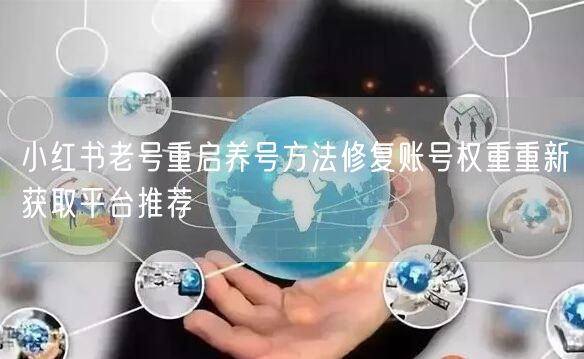 小红书老号重启养号方法修复账号权重重新获