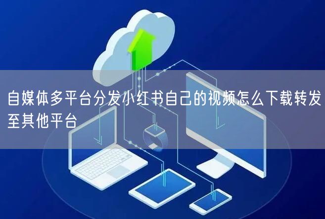 自媒体多平台分发小红书自己的视频怎么下载
