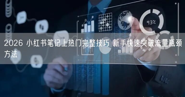 2026 小红书笔记上热门完整技巧 新手