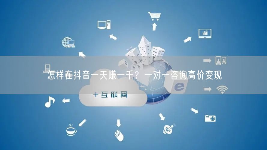 怎样在抖音一天赚一千？一对一咨询高价变现
